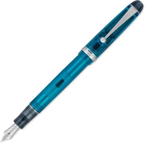 Vista 16 de Pluma estilográfica Pilot Custom 74, barril negro ahumado, plumín mediano (60955)